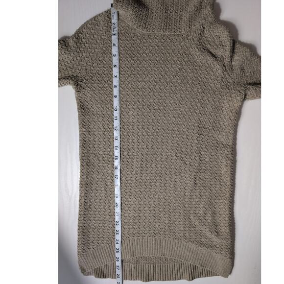 If It Were Me Cowl Neck Sweater Womens XS Beige Tan Knit Pullover Long Sleeve - Picture 8 of 11
